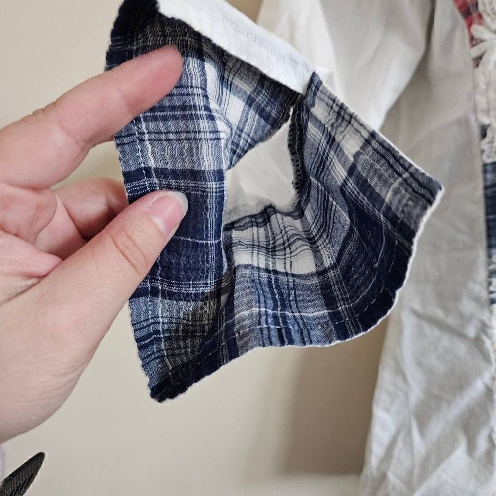 Parsley & Sage Robin Patchwork Button Down Shirt - image 6